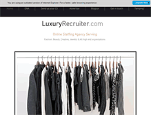 Tablet Screenshot of luxuryrecruiter.com